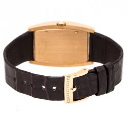 Pre Owned Piaget 18K Rose Gold Diamonds Limelight Tonneau G0A39192 Women's Wristwatch 27 mm