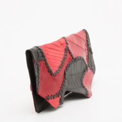 Pierre Balmain Red Ultimate Croco Clutch