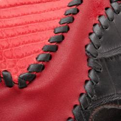 Pierre Balmain Red Ultimate Croco Clutch