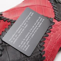 Pierre Balmain Red Ultimate Croco Clutch