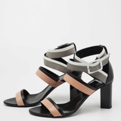 Pierre Hardy Multicolor Leather Block Heel Sandals Size 40