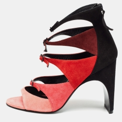 Pierre Hardy Multicolor Suede Ankle Strap Sandals Size 38