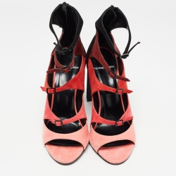 Pierre Hardy Multicolor Suede Ankle Strap Sandals Size 38