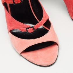Pierre Hardy Multicolor Suede Ankle Strap Sandals Size 38
