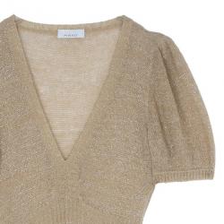 Pre Owned Pinko Gold Knit Dress S
