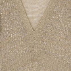 Pre Owned Pinko Gold Knit Dress S