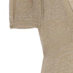 Pre Owned Pinko Gold Knit Dress S