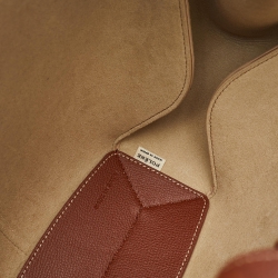 مملوكة مسبقًا Polene Cognac Brown Leather Cyme Tote