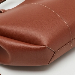 مملوكة مسبقًا Polene Cognac Brown Leather Cyme Tote