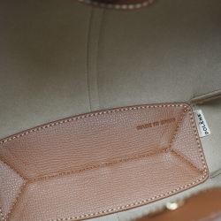 Pre Owned Polene Brown Leather Mini Cyme Tote