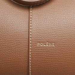 Pre Owned Polene Brown Leather Mini Cyme Tote