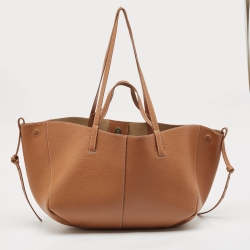 مملوكة مسبقًا Polene Brown Leather Cyme Hobo