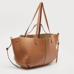 مملوكة مسبقًا Polene Brown Leather Cyme Hobo