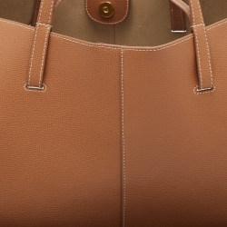 مملوكة مسبقًا Polene Brown Leather Cyme Hobo