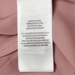 Pre Owned Polo Ralph Lauren Spring Violet Silk Blend Long Sleeve Blouse XS