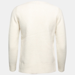 Pre Owned Polo Ralph Lauren Ivory Bear Wool Knit Sweater XS