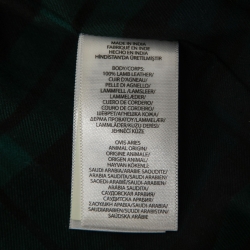 Pre Owned Polo Ralph Lauren Brown Leather Zip-Up Jacket M