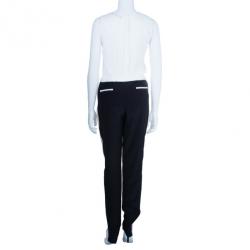 Prabal Gurung Contrast Striped Silk Pants S