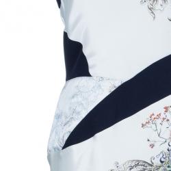 Prabal Gurung Sleeveless Printed Ruched Dress S