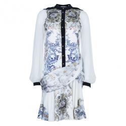 Prabal Gurung Full Sleeve Printed Combo Dress S