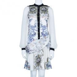 Prabal Gurung Full Sleeve Printed Combo Dress S