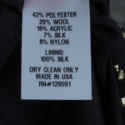 مملوكة مسبقًا تنورة برابال غورونغ زخرفة ميتاليك مستقيمة L