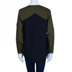 Pre Owned Prabal Gurung Colorblock Shirt M