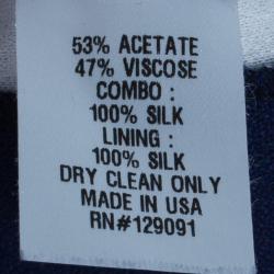 Prabal Gurung Navy Tuxedo Wide Leg Pants L