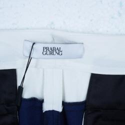 Prabal Gurung Navy Tuxedo Wide Leg Pants L
