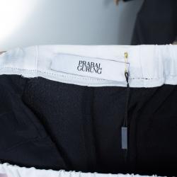 Prabal Gurung Contrast Striped Silk Pants M