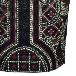 مملوكة مسبقًا Prabal Gurung Metallic Detail Embroidery Pencil Skirt US 8