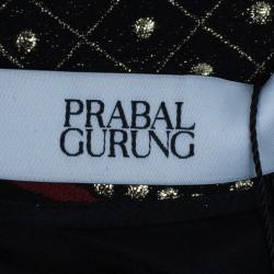 مملوكة مسبقًا Prabal Gurung Metallic Detail Embroidery Pencil Skirt US 8