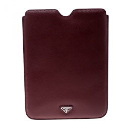 Prada Red Saffiano Leather iPad Case