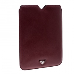 Prada Red Saffiano Leather iPad Case