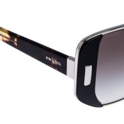 Pre Owned Prada Midnight Black Gradient SPR 59S Square Sunglasses