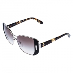 Pre Owned Prada Midnight Black Gradient SPR 59S Square Sunglasses