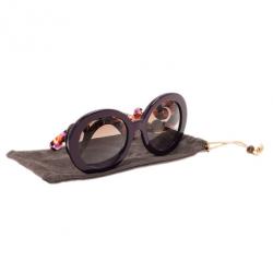 Prada Purple Round Baroque Sunglasses
