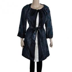Prada Wrap Snakeskin Coat M