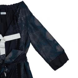 Prada Wrap Snakeskin Coat M