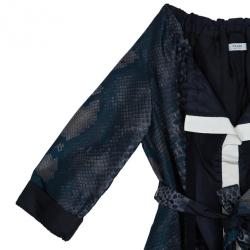 Prada Wrap Snakeskin Coat M