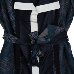 Prada Wrap Snakeskin Coat M