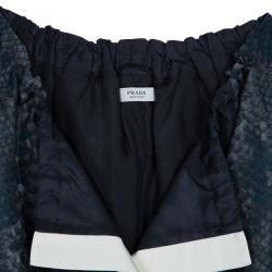 Prada Wrap Snakeskin Coat M
