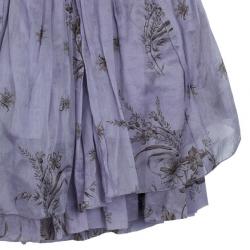 Pre Owned Prada Lilla Ruffle Cotton Dress M