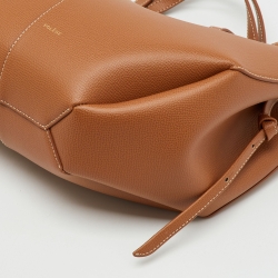 مملوكة مسبقًا Polene Brown Leather Mini Cyme Hobo
