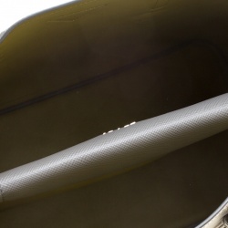 Pre Owned Prada Grey Saffiano Cuir Leather Convertible Tote