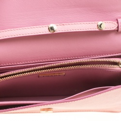 Pre Owned Prada Pink Saffiano Lux Leather Shoulder Bag