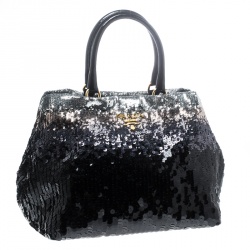 Pre Owned Prada Multicolor Sequin Open Tote