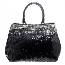 Pre Owned Prada Multicolor Sequin Open Tote