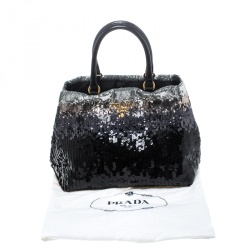 Pre Owned Prada Multicolor Sequin Open Tote