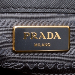 Pre Owned Prada Grey Tessuto Saffiano Top Handle Bag